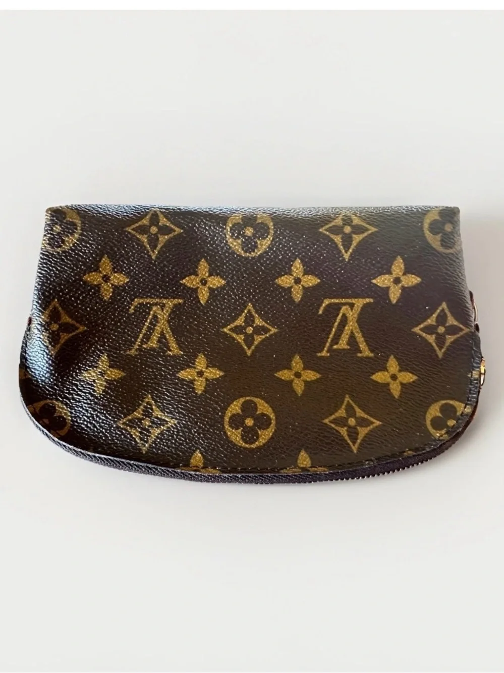 Louis Vuitton Cosmetic Pouch Brown Canvas